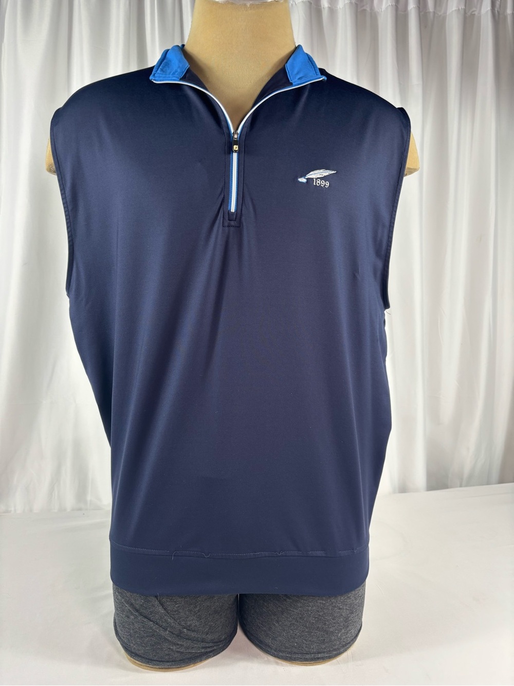 FootJoy Navy Blue 1/4 Zip Golf Vest Size Large
